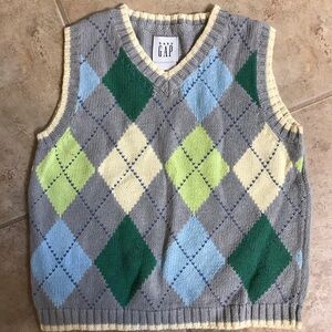 🍼baby GAP Argyle Sweater Vest